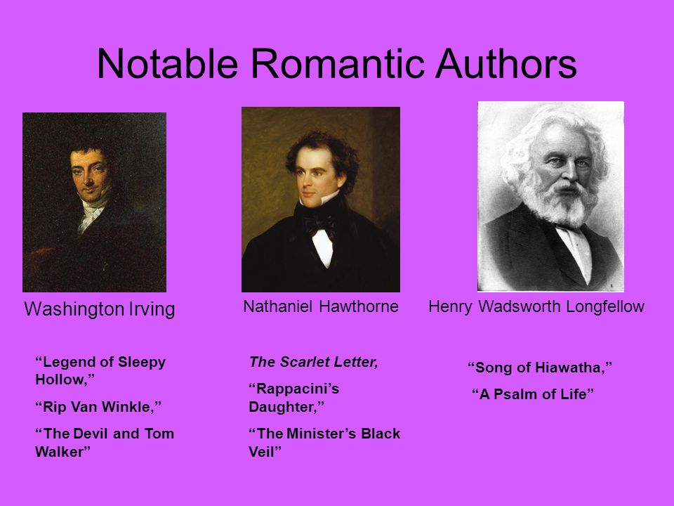 Romanticism writers